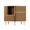 Audacious Highboard Cabinet Oak/Sugar Brown
