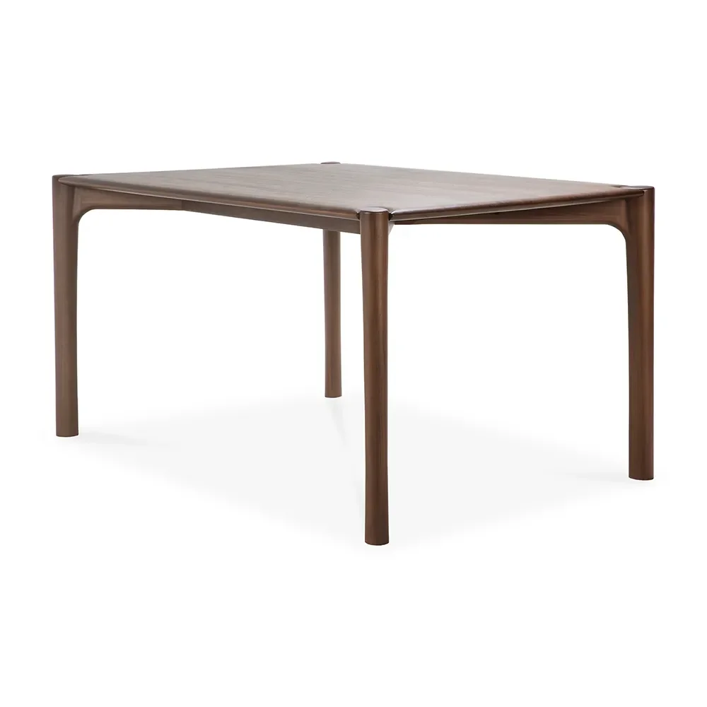 PI Dining table 80x160 cm Brown lacquered oak