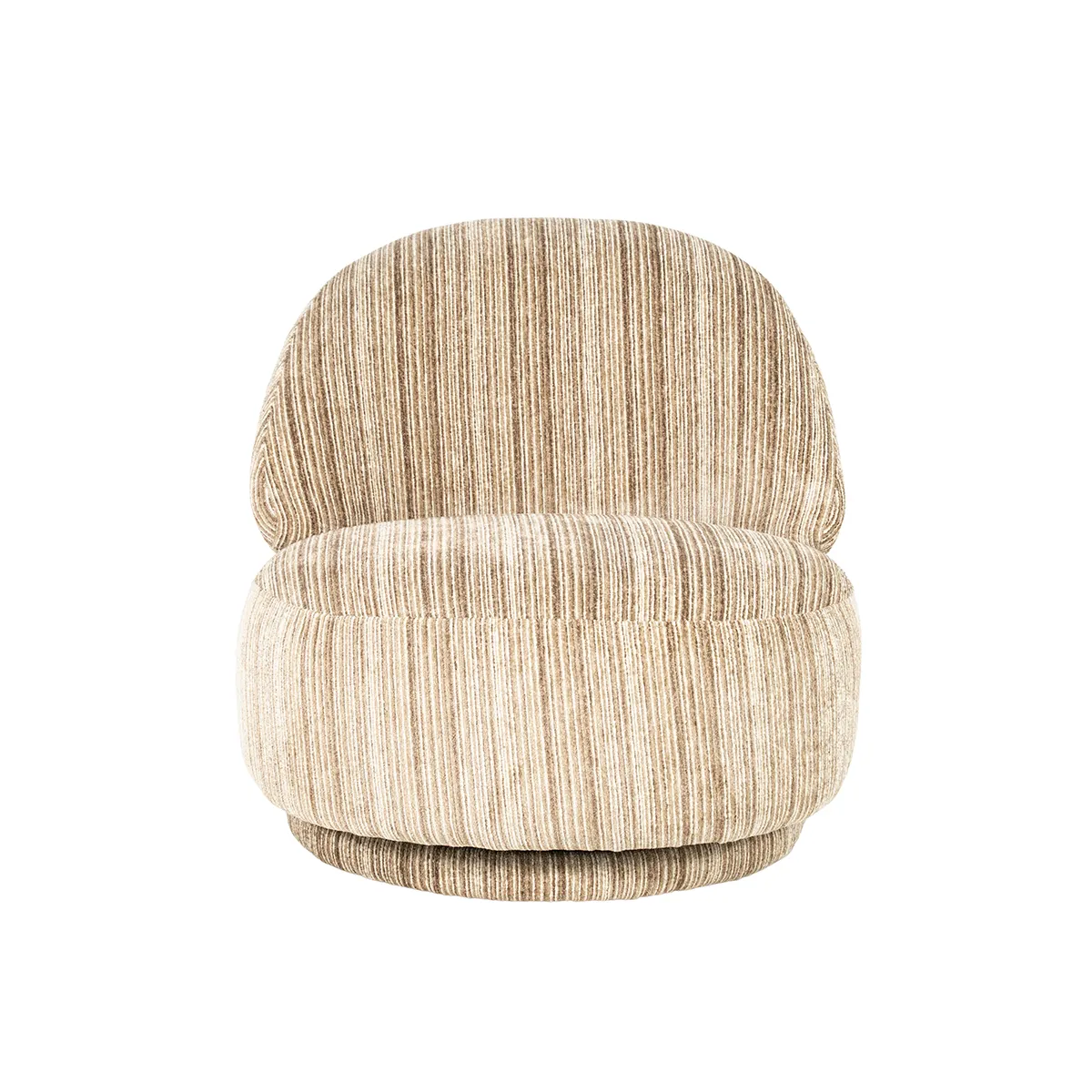 Swivel Lounge Chair FineLine Brown