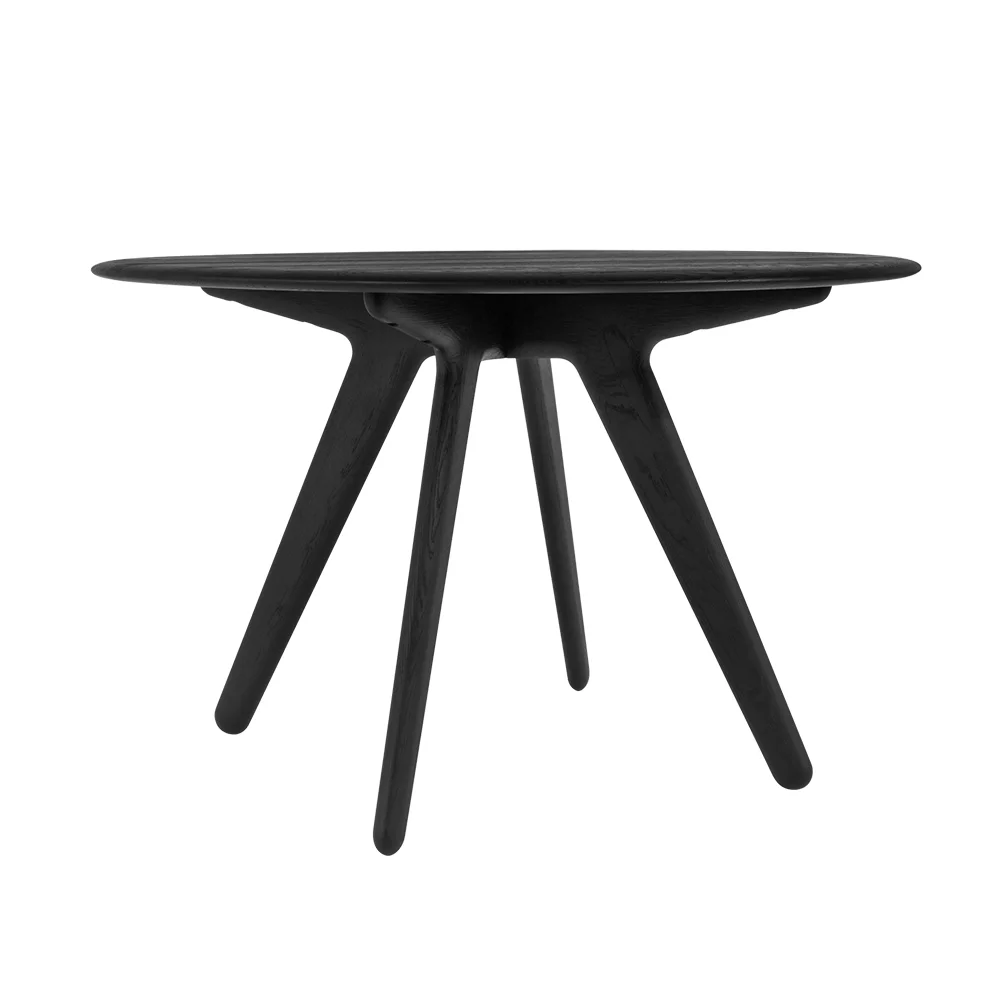 Slab round table  48in black