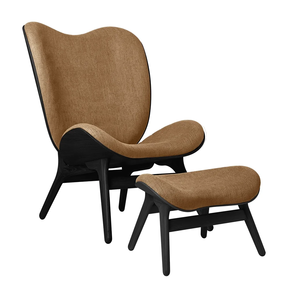 A Conversation Piece Lounge Chair Black Oak/Sugar Brown