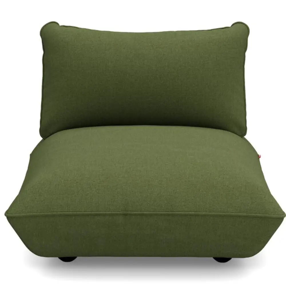sumo seat boucle recycled leaf green