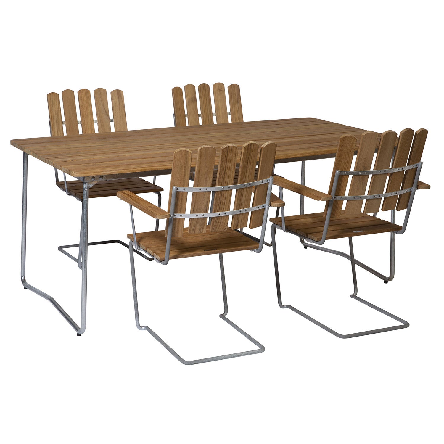Dining group B31 170 cm & A2 Teak