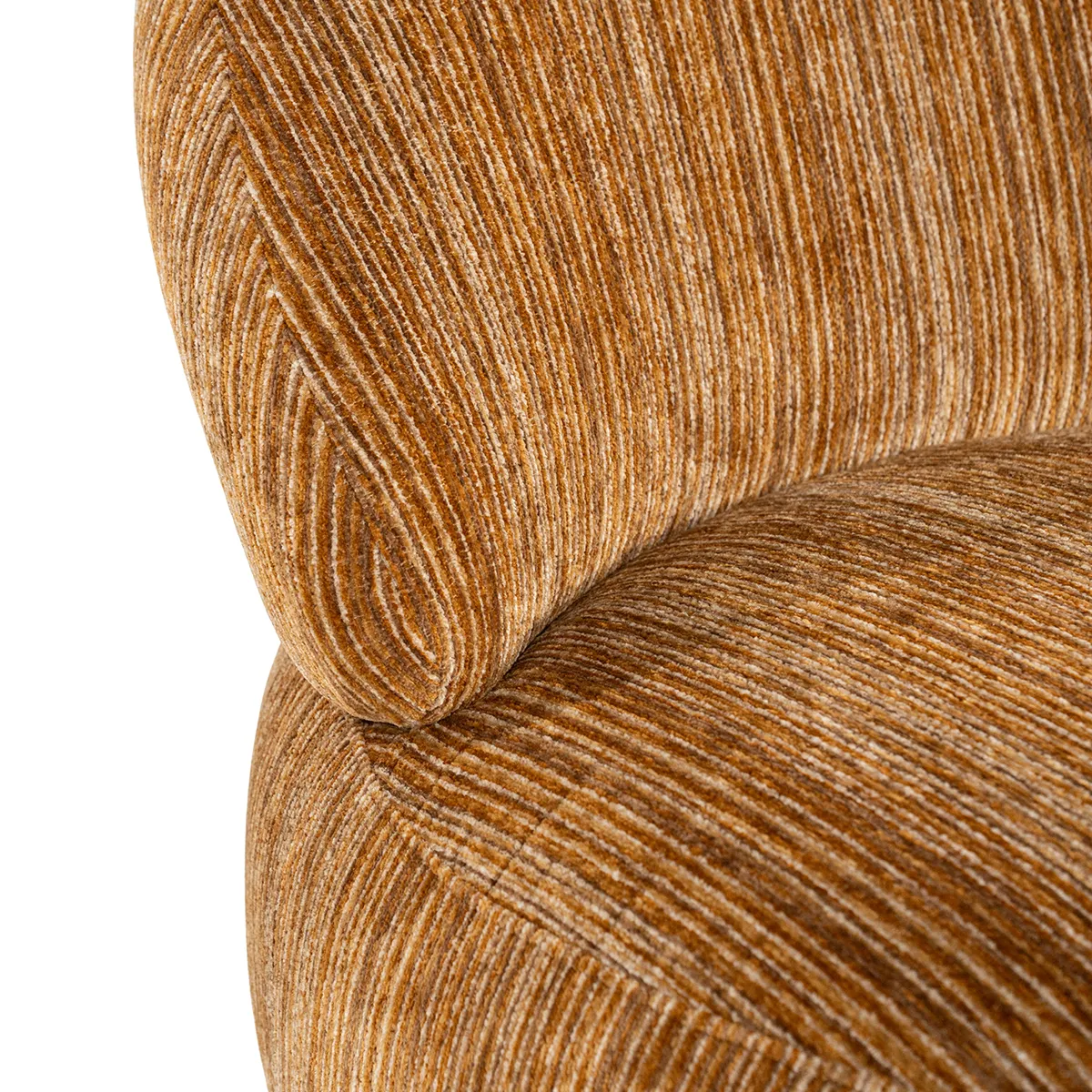 Swivel Lounge Chair FineLine Mustard