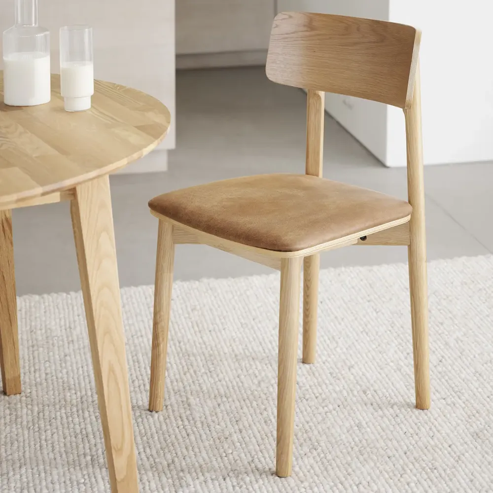 Wolcott dining chair oak/brown