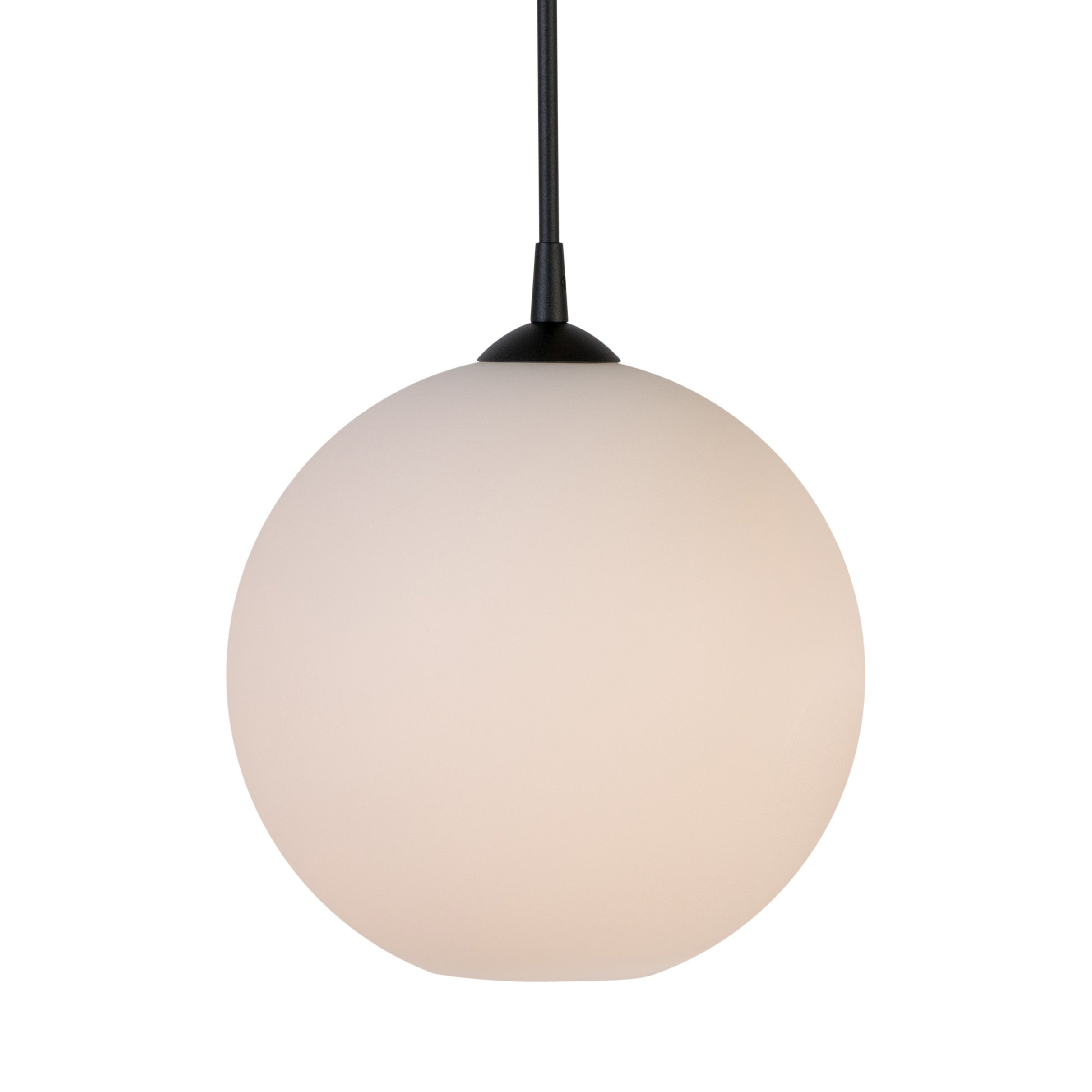 Capo Pendant D300 Black structure/Opal glass