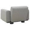 Bolster armchair Antracit / Teddy Grey