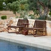 Al Dente lounge chair Weave Desert red