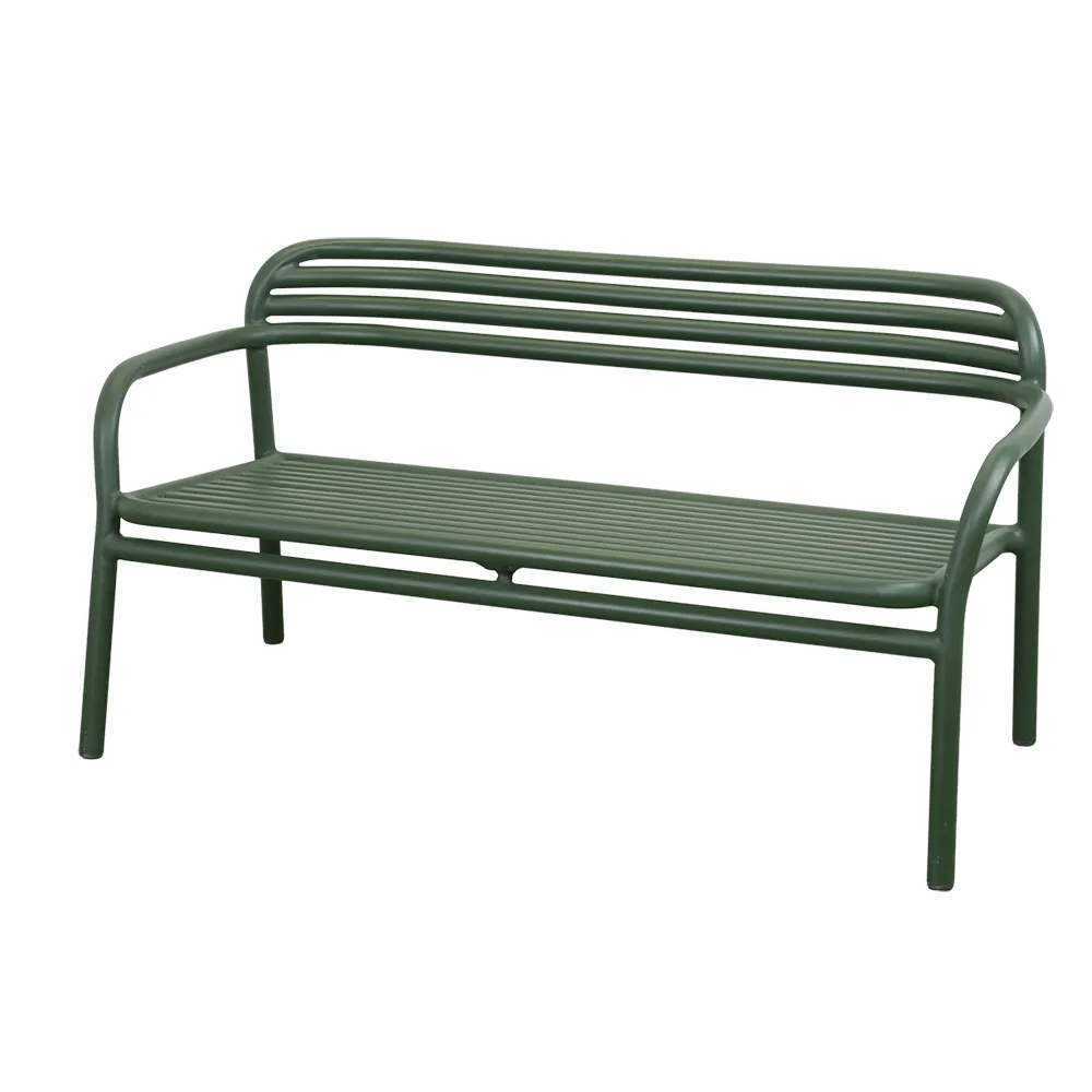 Bliss sofa, stackable Dark green, aluminium