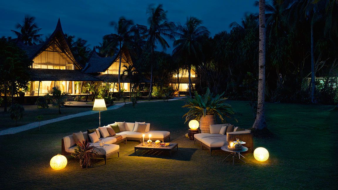 Babylon side table taupe