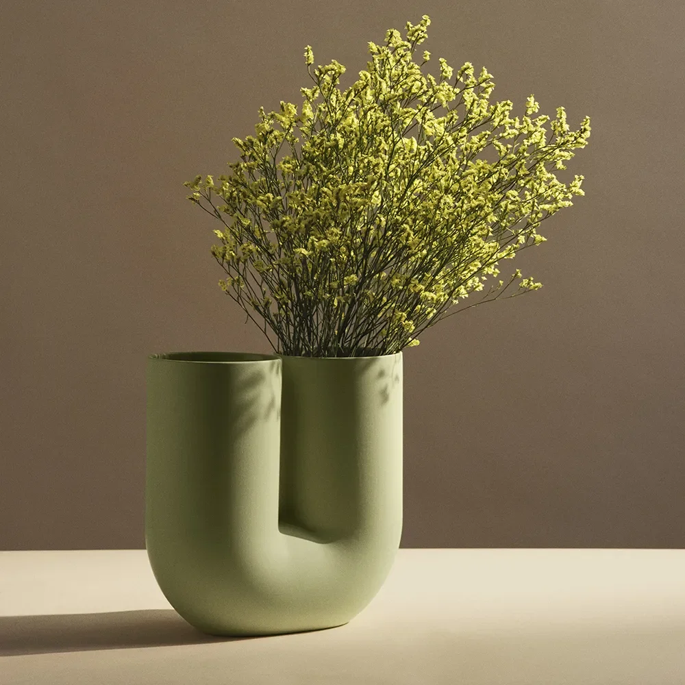  Kink Vase H: 26 cm - light green