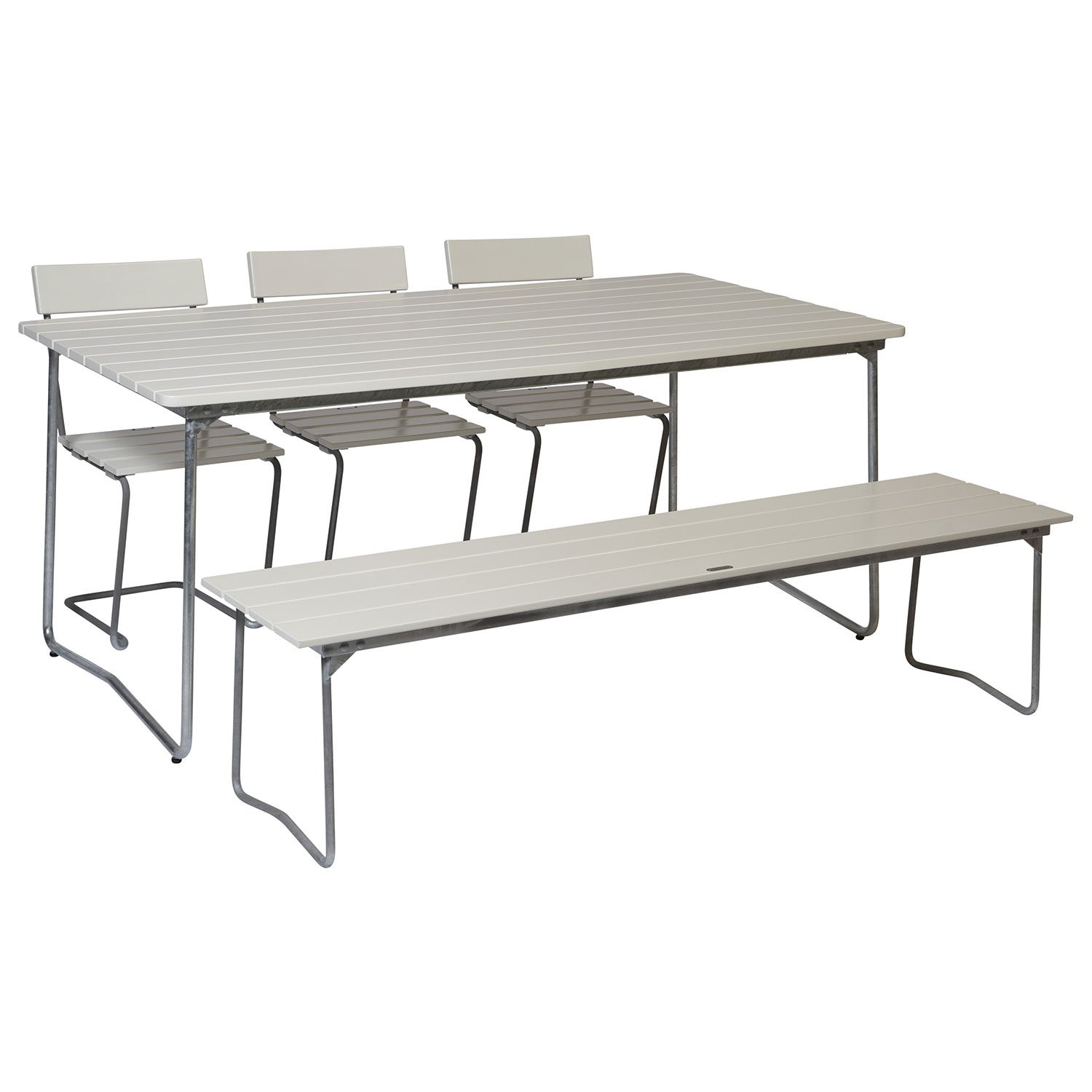 Bench 9 White lacquered oak