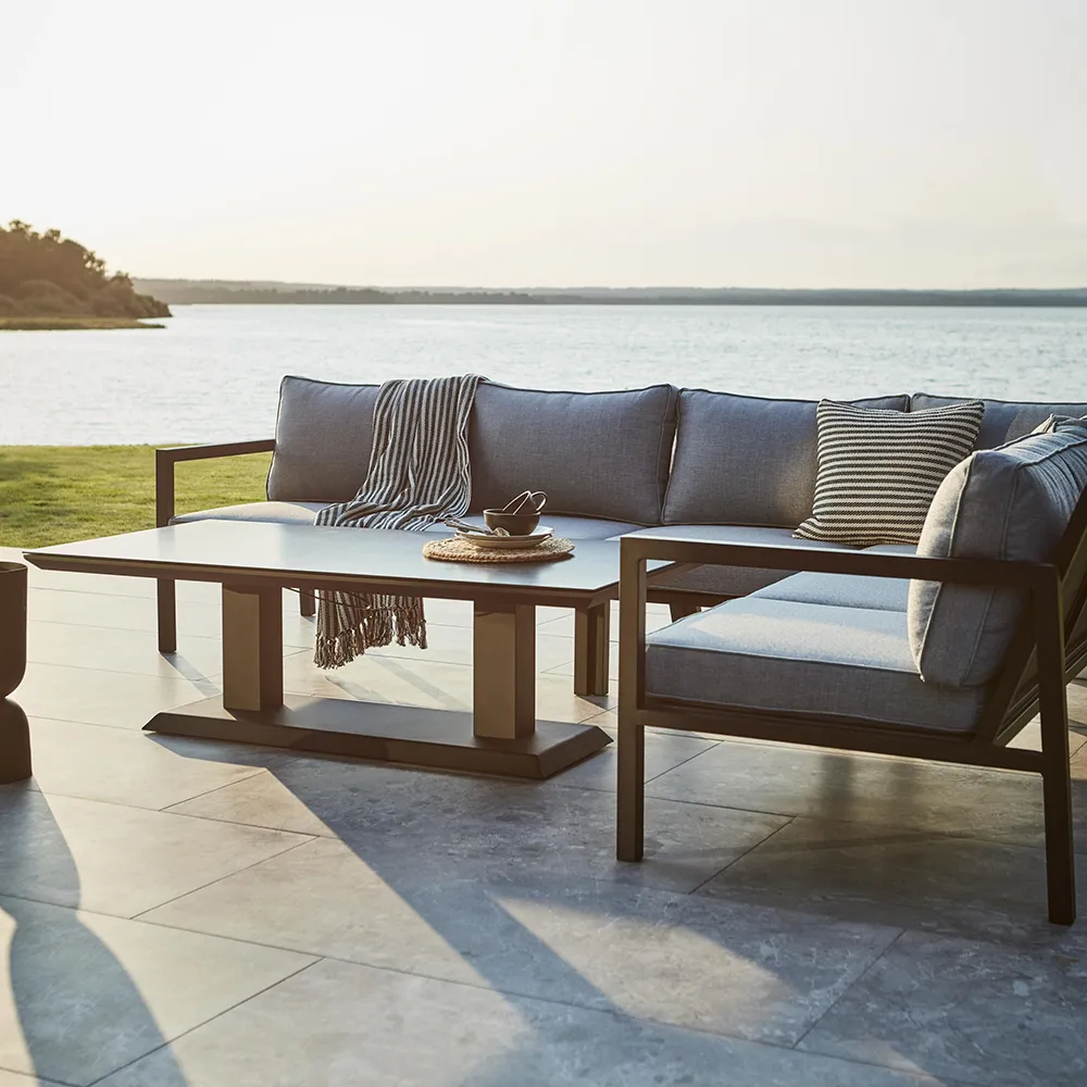 Heis Height-adjustable coffee table 79x150 cm white