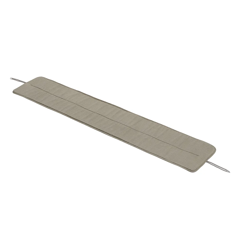 Linear Steel Bench seat pad 170x34 cm Light Grey 