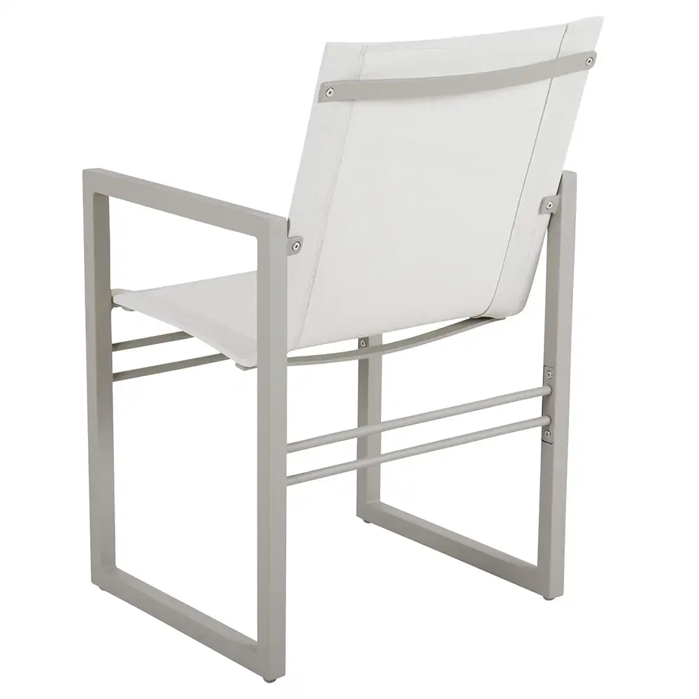 Vevi armchair khaki/white