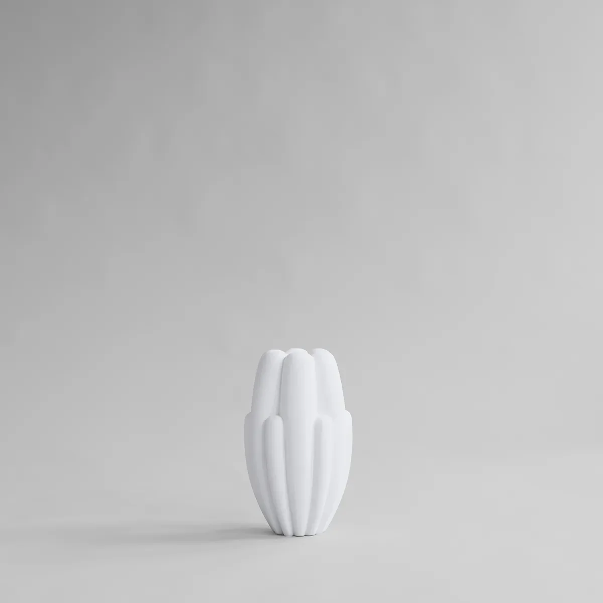 Handmade Vase Bloom Slim Mini Bone White H34 cm