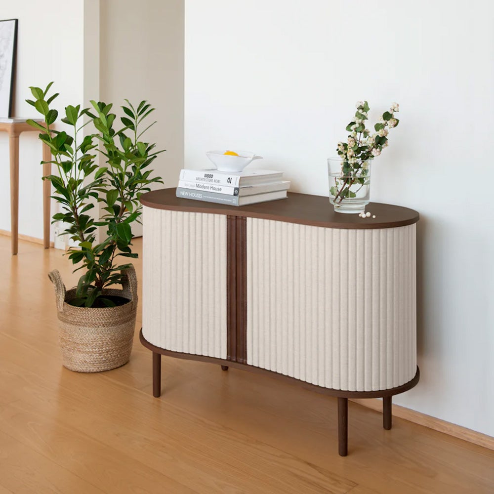 Audacious Cabinet Dark Oak/White Sands