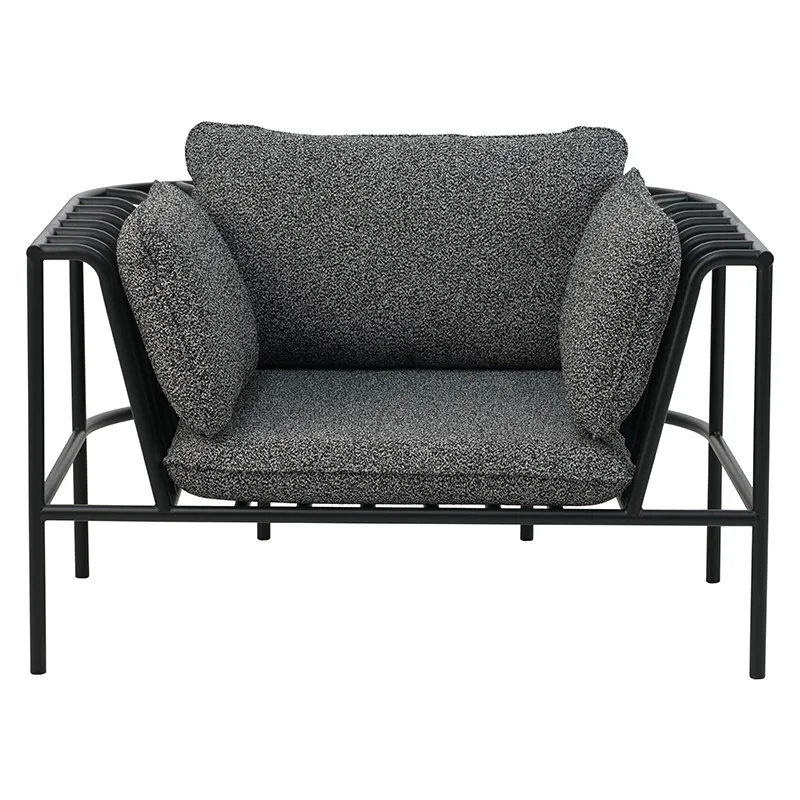 Collier armchair Black / Teddy black