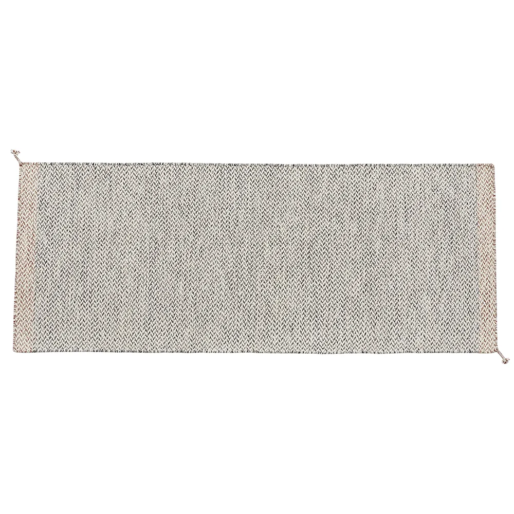 Ply Rug 200x80 cm Black/White 
