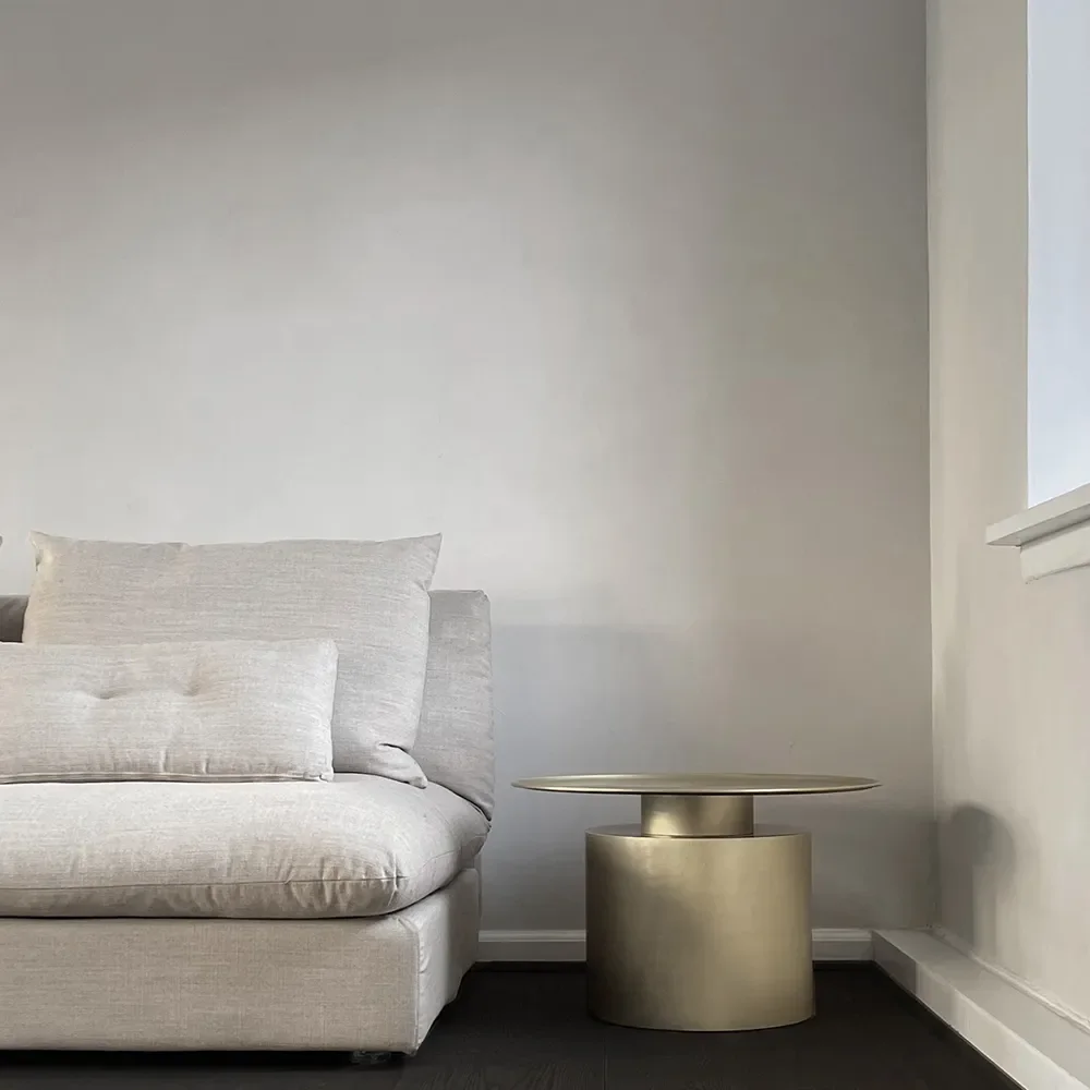 Pillar Table, Low - Brass