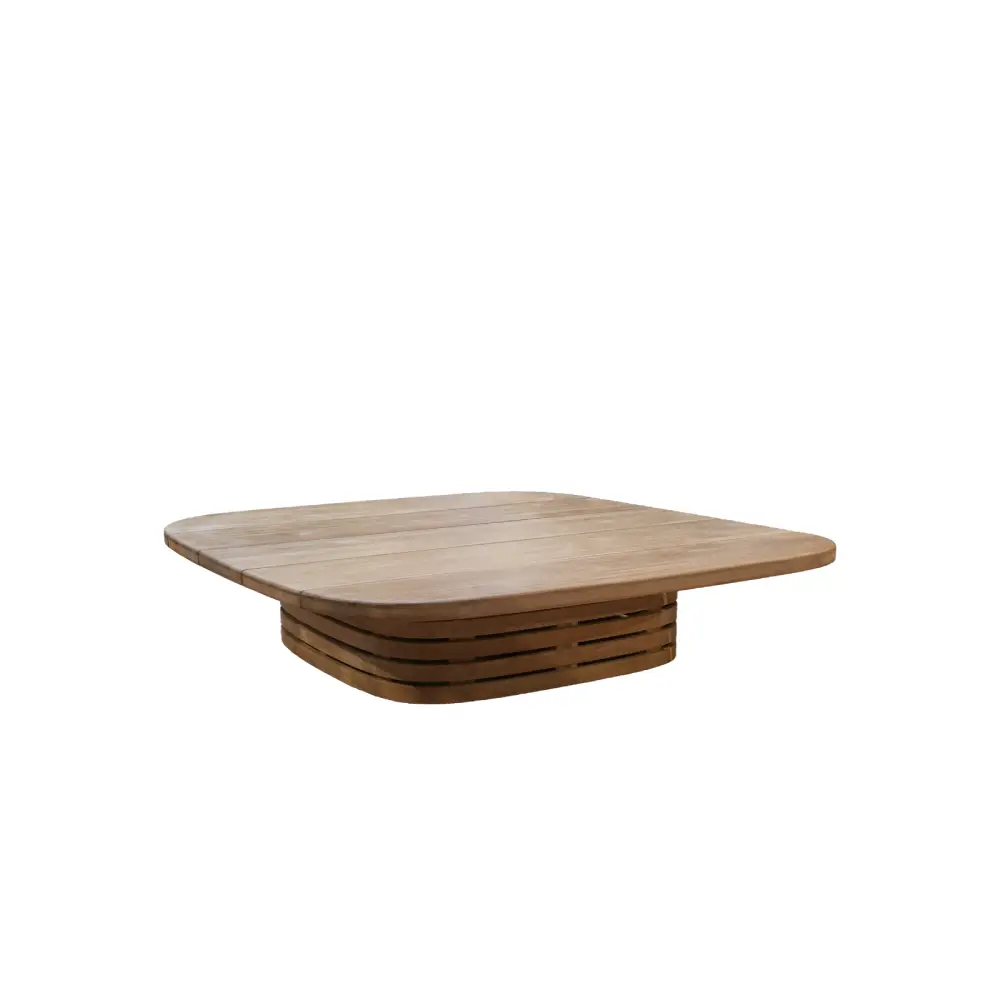 Mellow coffee tableframe kvadratisk f/bordsskiva 144x144 cm Teak