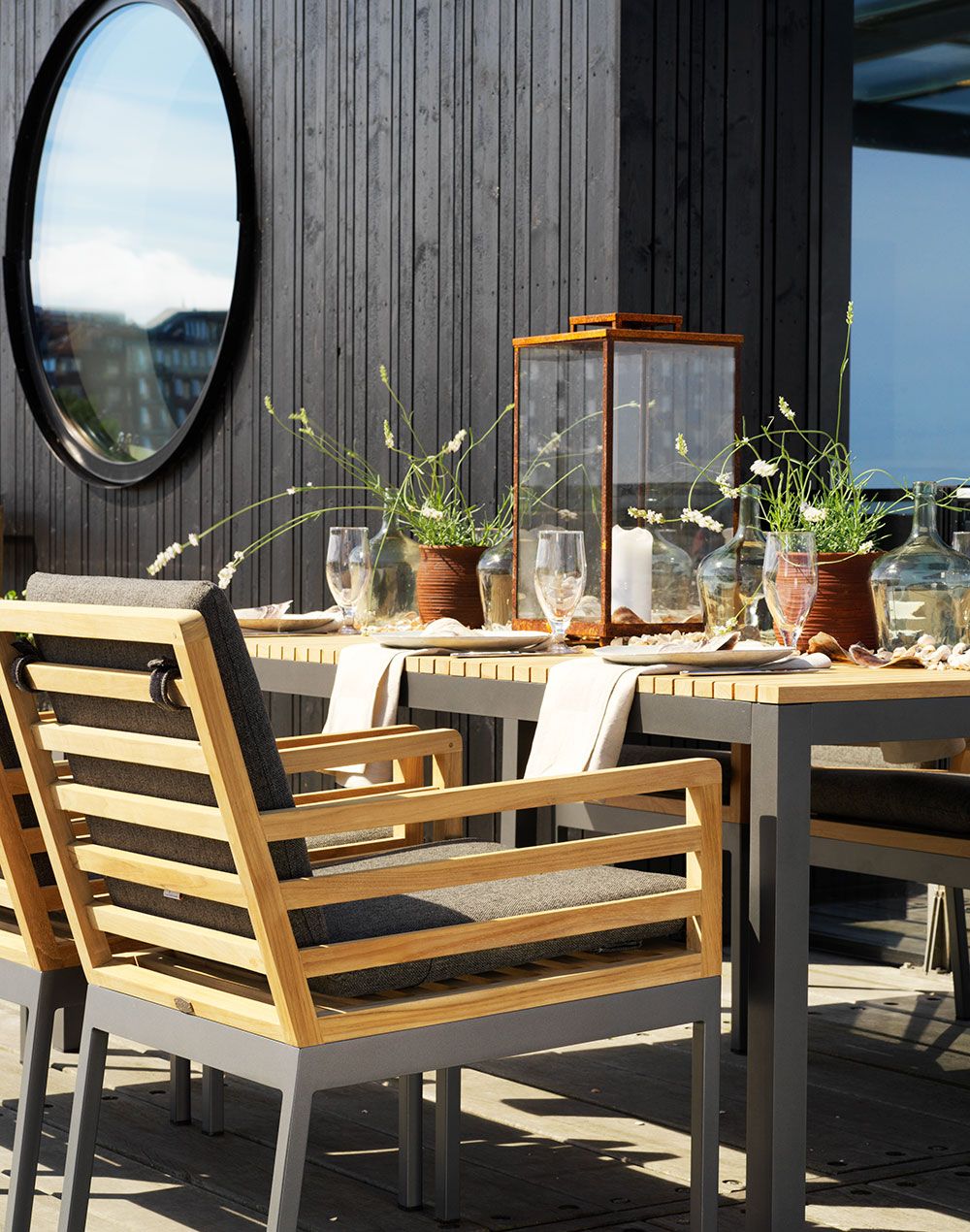 Zalongo dining table 100x200 cm natural/grey