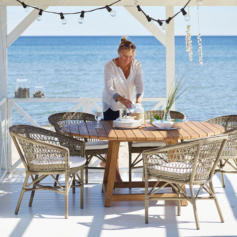 Emma chair antique outdoor rattan