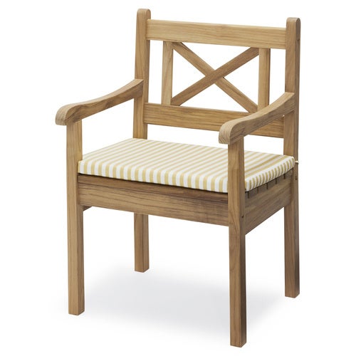 Skagen Golden Yellow Stripe seat cushion for armchair