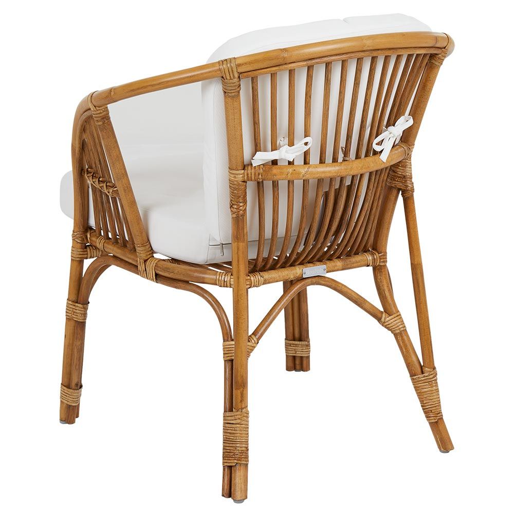 Astrakan rattan armchair natural/white