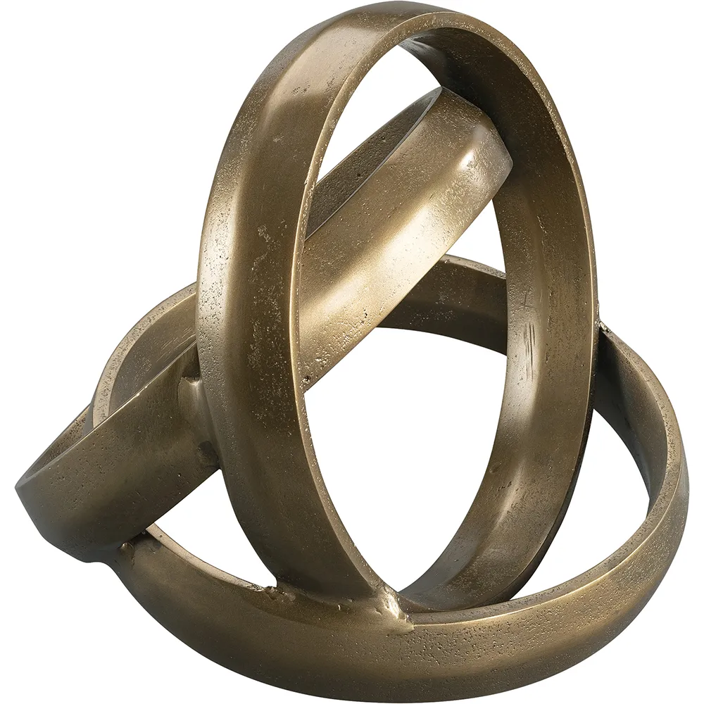 Trinity decoration antique brass