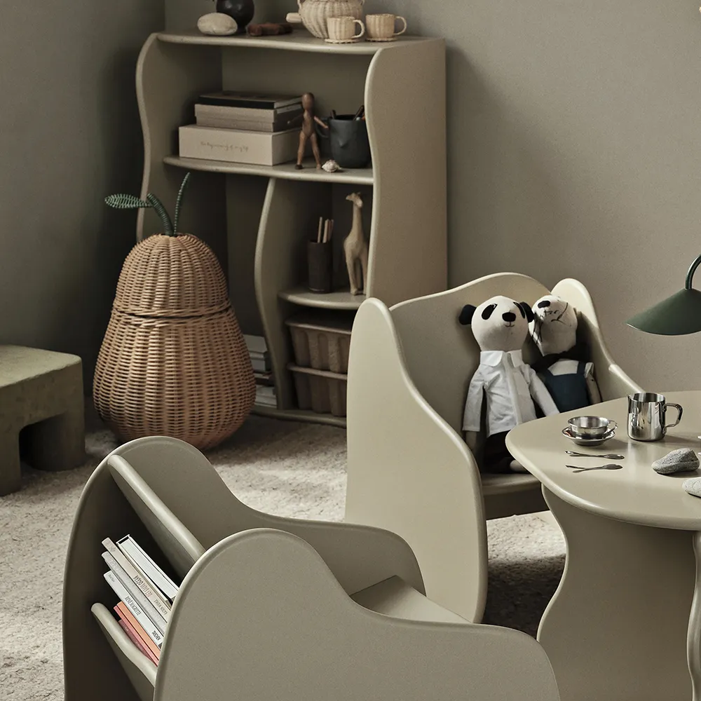 Pear braided storage basket large