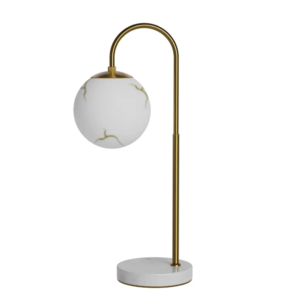 Bellagio table lamp H60cm brass/white