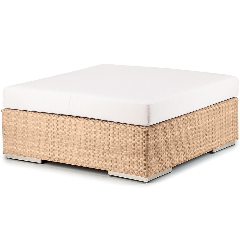 Lounge footstool 110 cm bleach