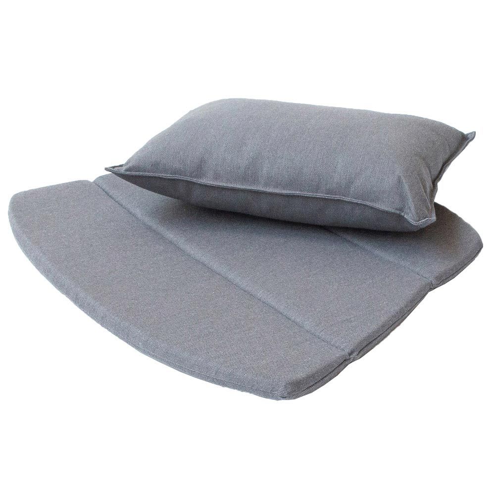 Breeze Cushioned Lounge Chair Grey, Sunbrella Natte