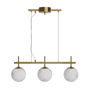 Bellagio ceiling lamp L82cm brass/white