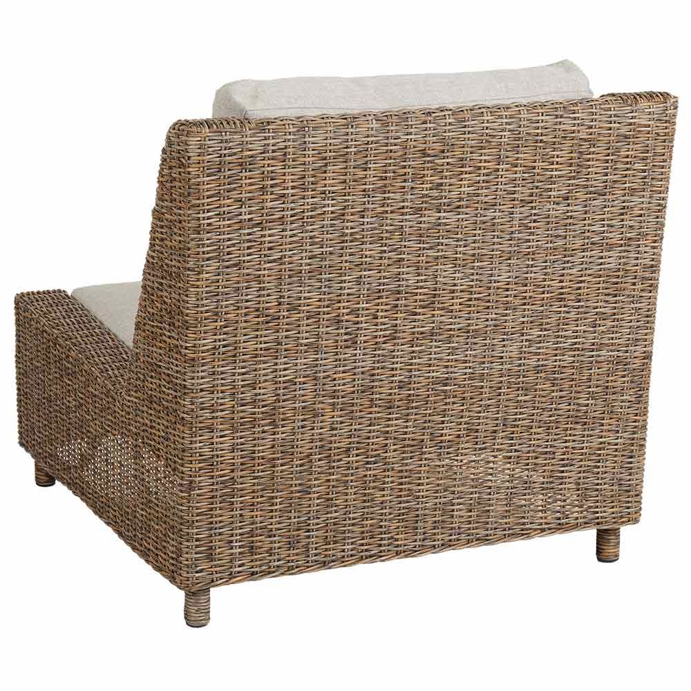 Sandkorn lounge armchair natural rattan
