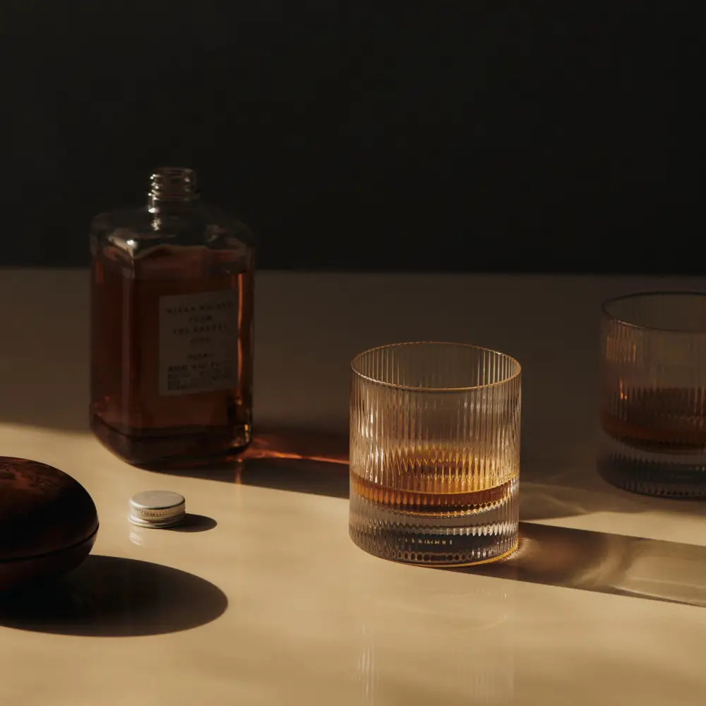 Ripple Tumbler Glass 2-pack Clear