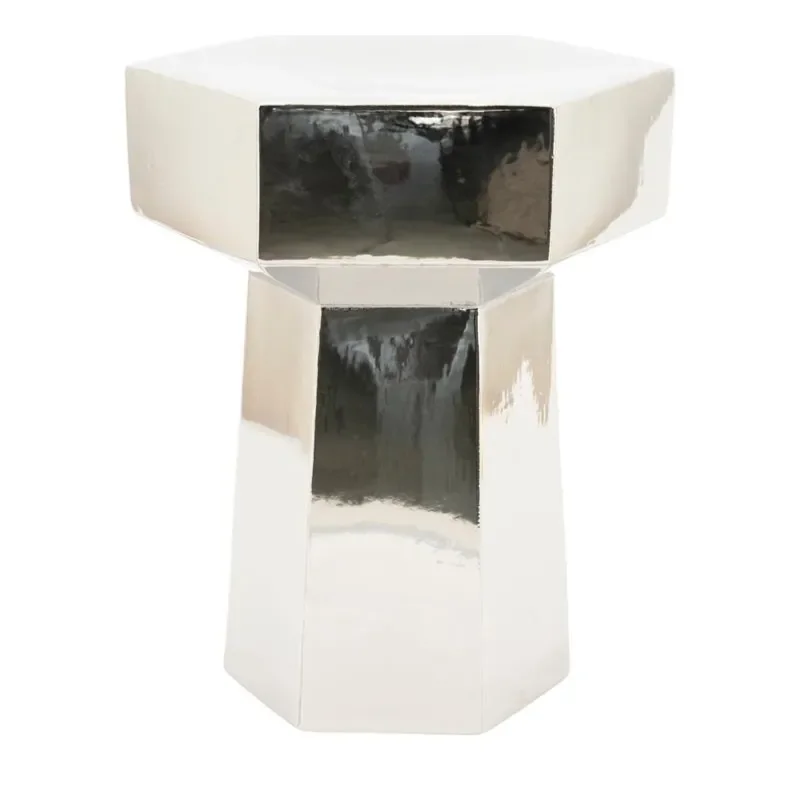 Axis Side table 36x31,3x43 cm Earthenware Silver