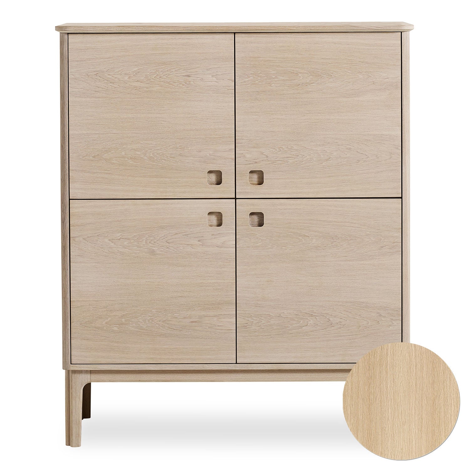 Sm302 High Sideboard Oak Lacquer