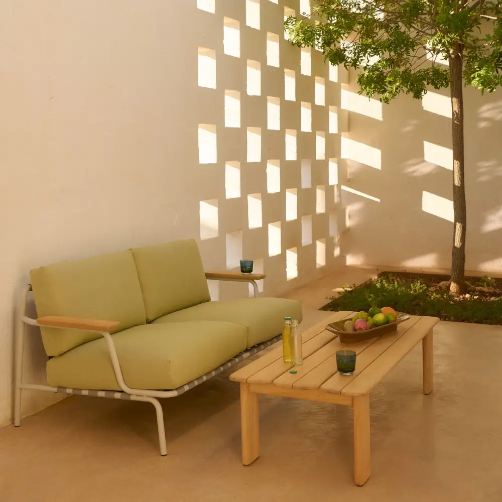 Coffee Table Teak 135x55 Assemble