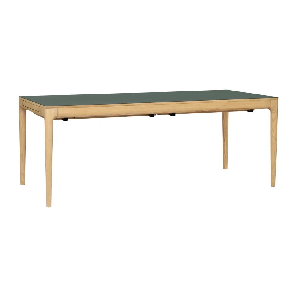Heart'n'Soul Dining table 200/300x90x75 Oak/moss green