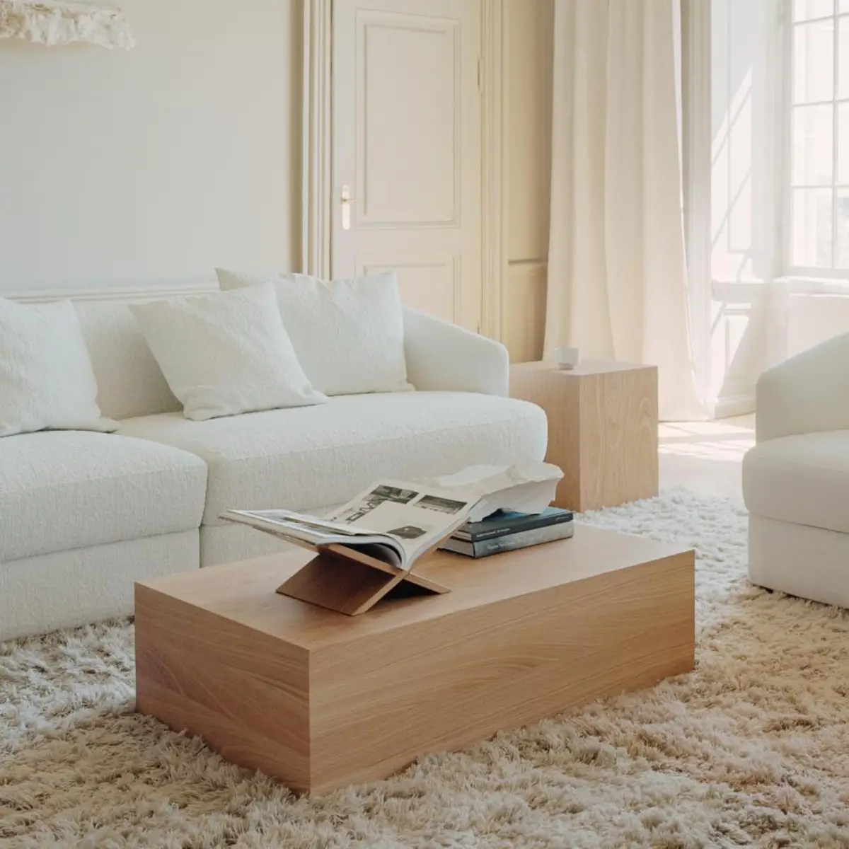 Mass Coffee Table High w. Drawer Oak
