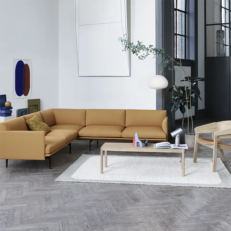 Workshop Coffee Table 43 x 120 cm - Oak Veneer Oak