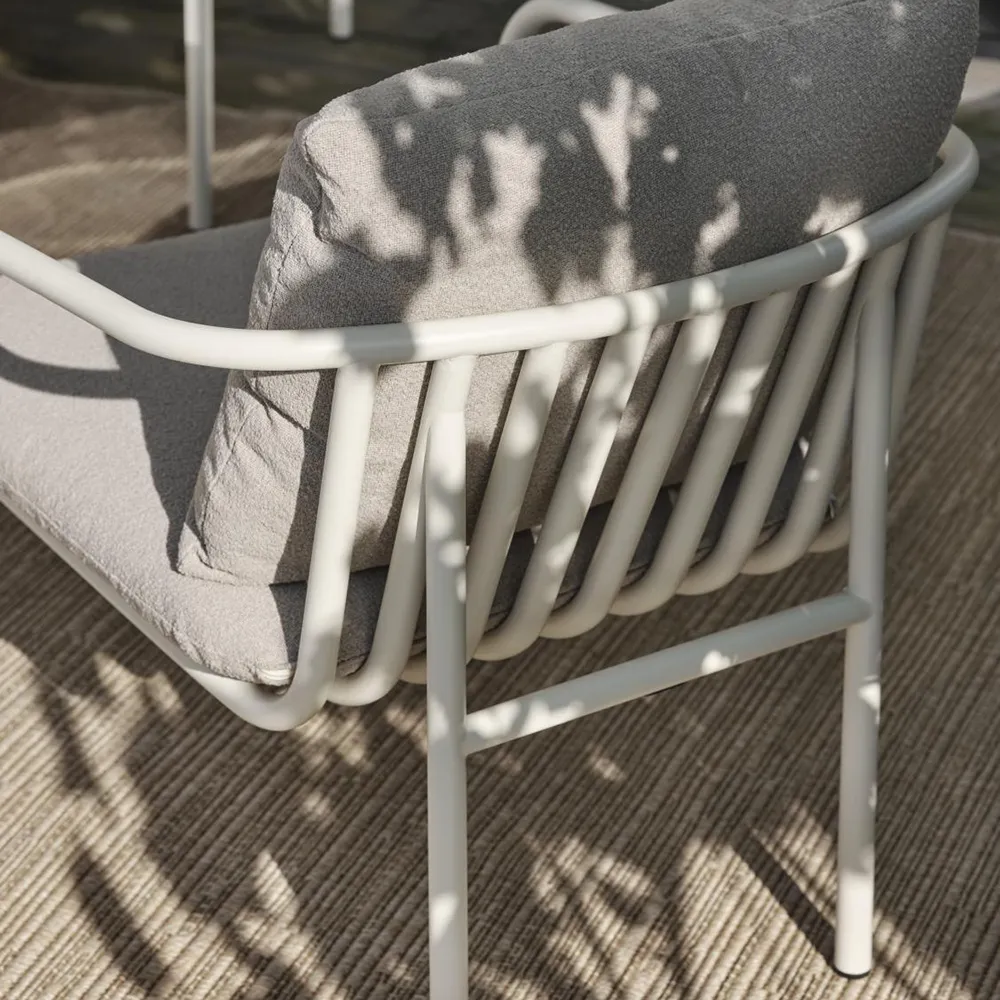 Bendt Armchair Teddy Beige/Pearl White