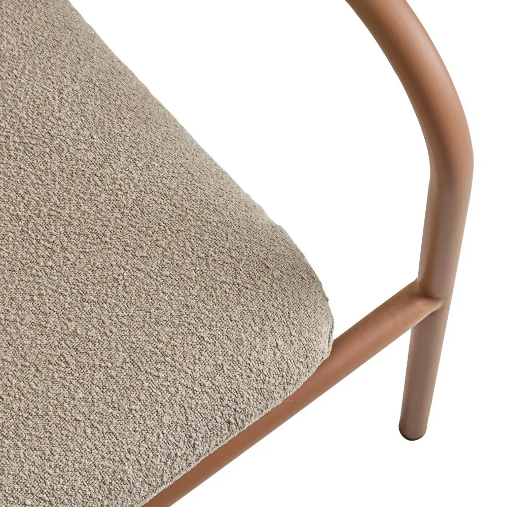 Bendt Armchair Teddy Beige/Peach