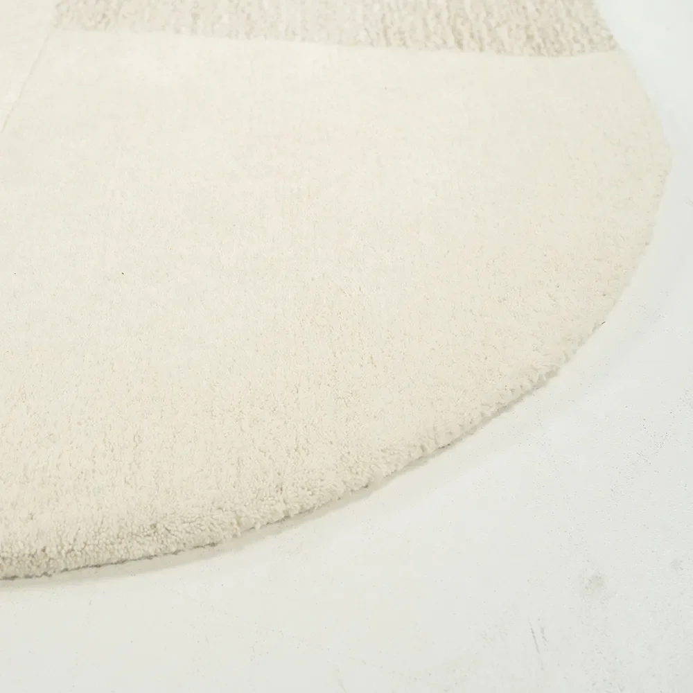 Wool Rug Contour Off-White 290x190 cm