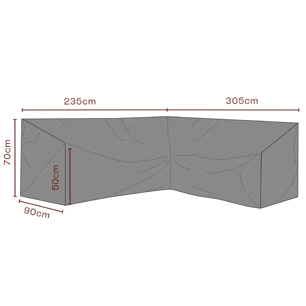 Furniture cover Corner sofa 305/235x90 cm Premium