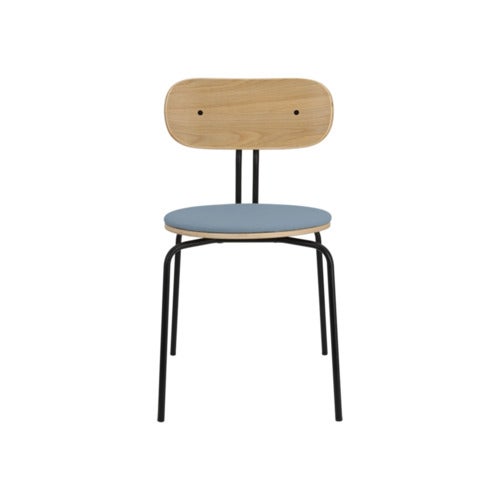 Curious Dining Chair Oak/Black Metal Bright Skies