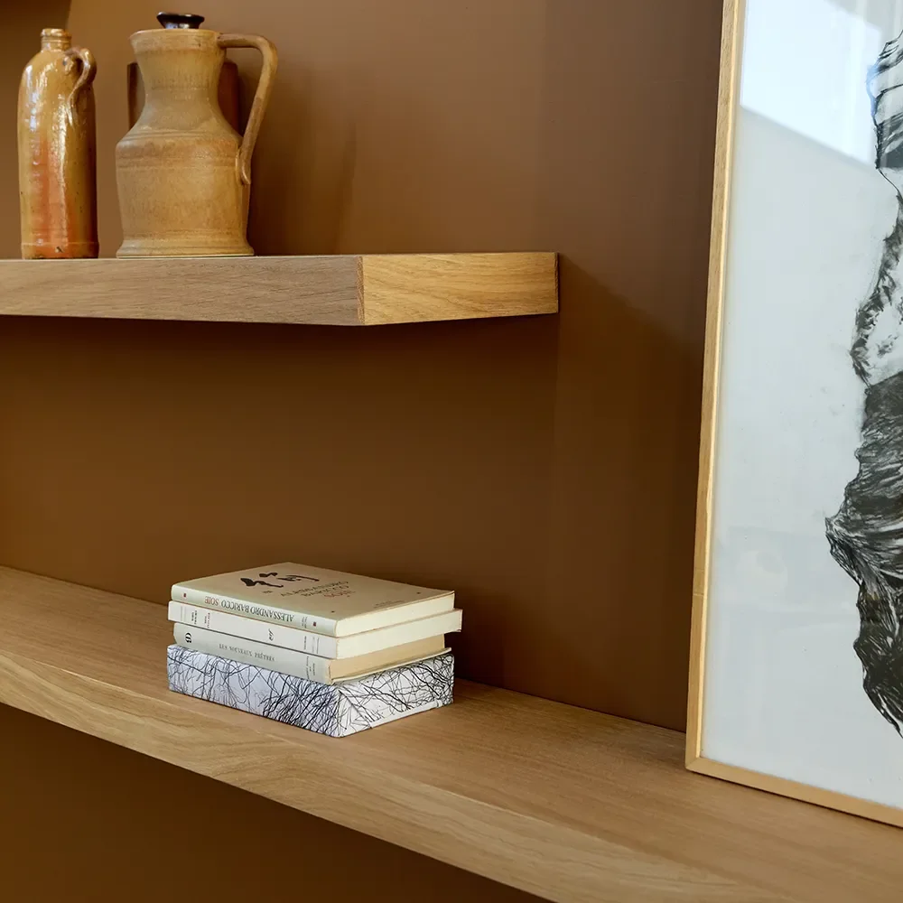  Wall shelf oak 140x22 cm