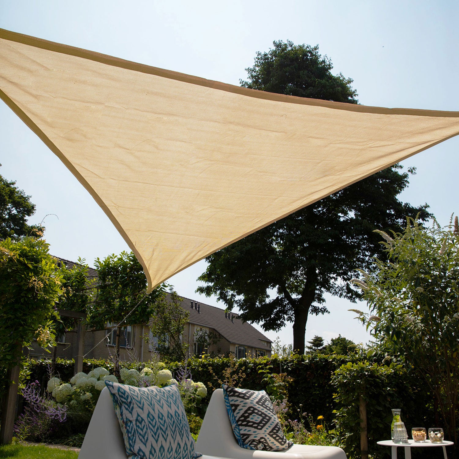 Coolfit solar sail triangular 500x500cm anthracite